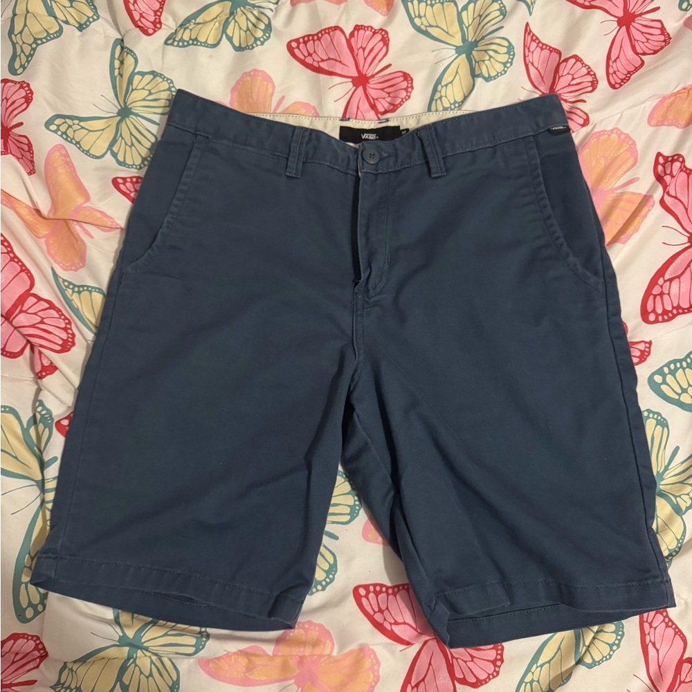 Vans Men's Navy Flat Front Shorts
